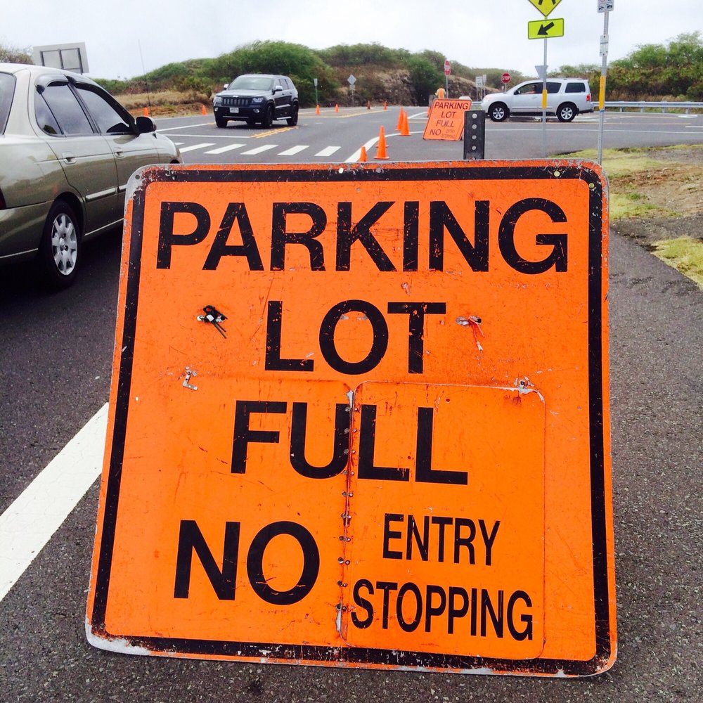 Parking Lot full sign