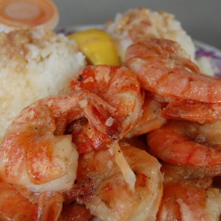 Shrimp Plate Lunch on North Shore