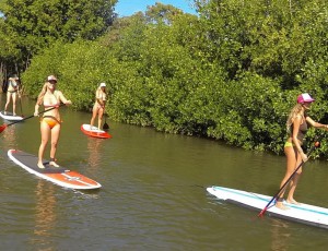 Paddle boarding