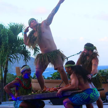 Audience member at Ka Moana Luau