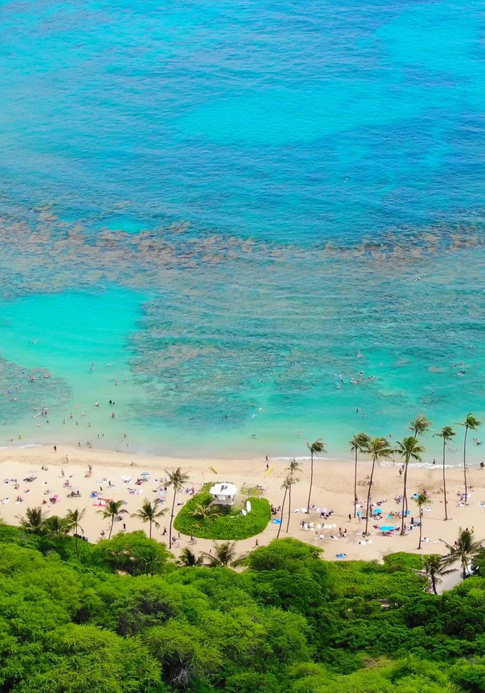 Hanauma Bay Aerial View